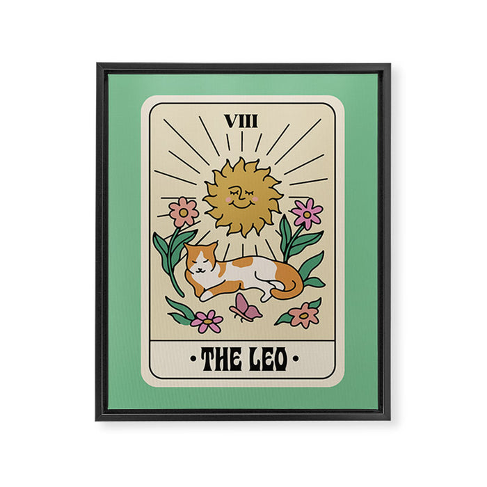 Leo Tarot Framed Canvas Print Gallery Image 1