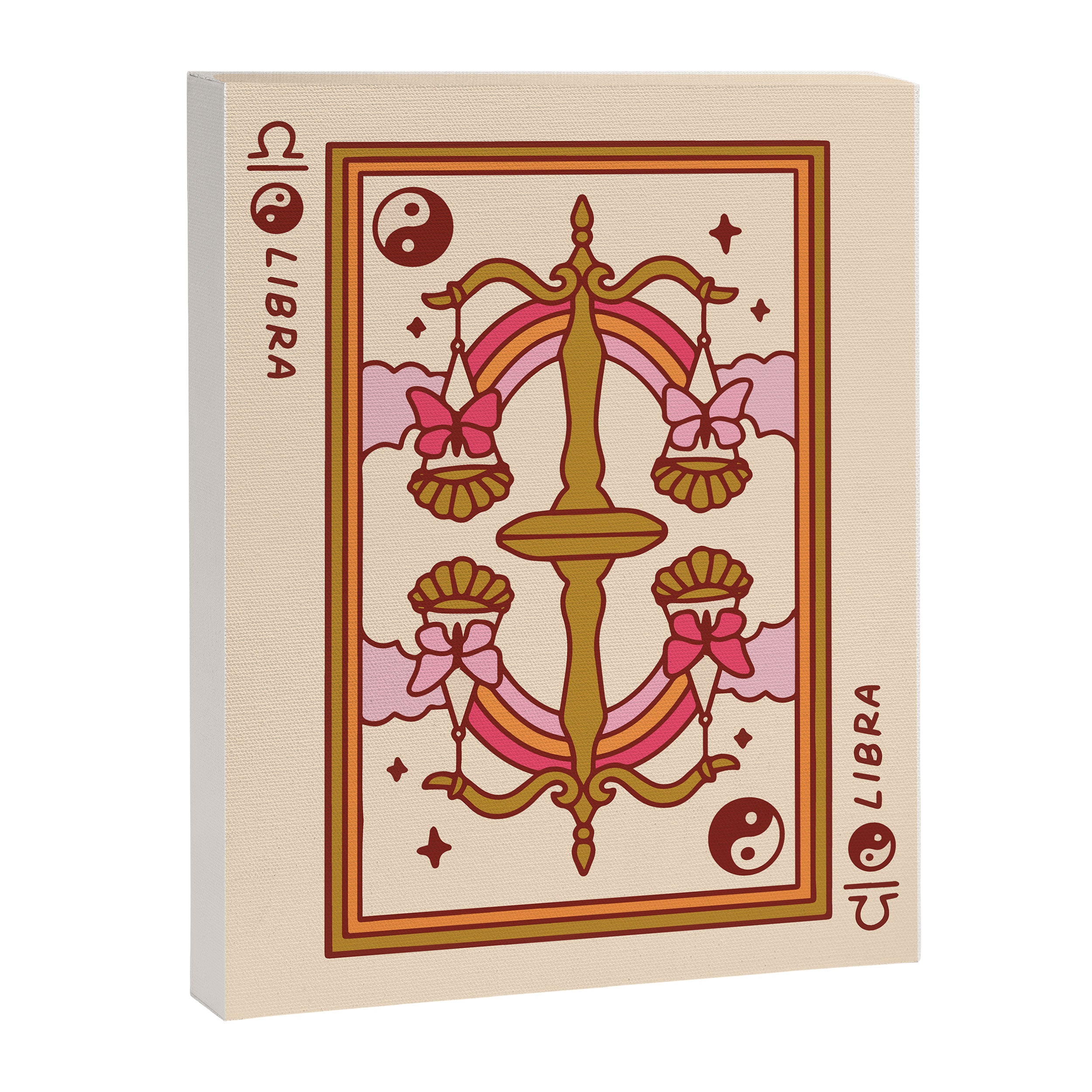 Libra Playing Card Canvas Print Gallery Image 6