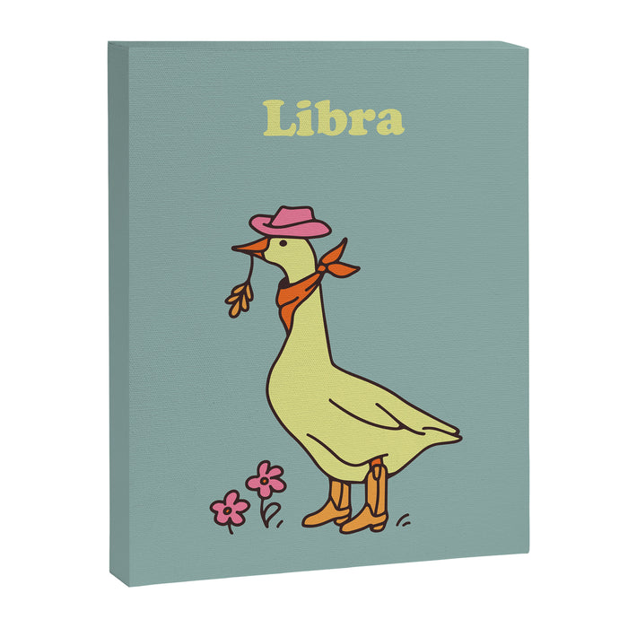 Libra Zodiac Goose Canvas Print Gallery Image 1