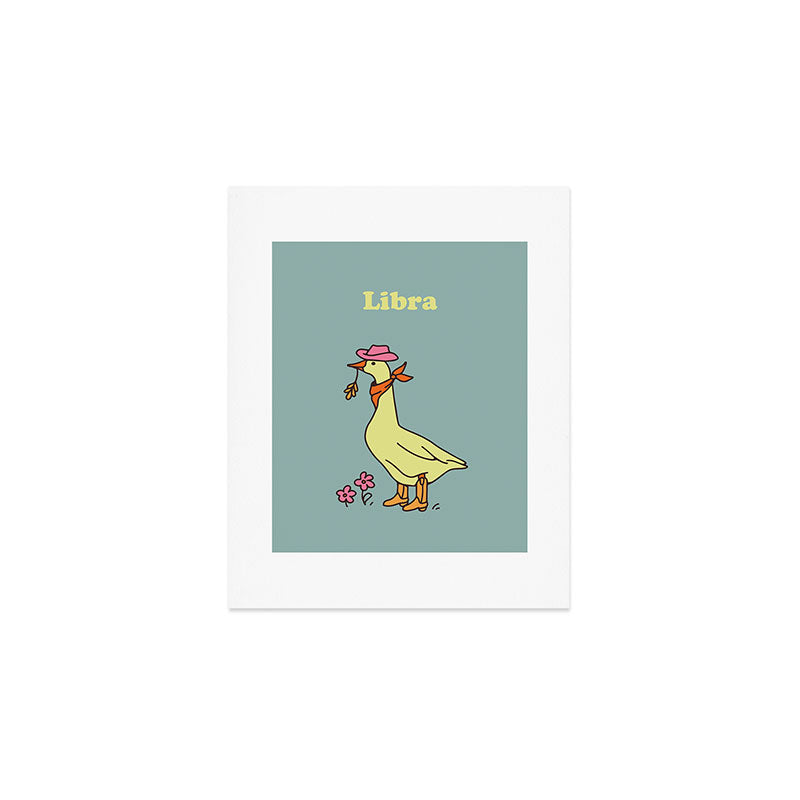 Libra Zodiac Goose Art Print Gallery Image 1