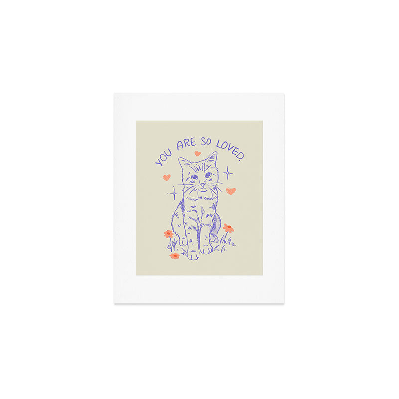 Loved Cat Art Print Gallery Image 1