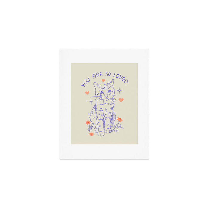 Loved Cat Art Print Gallery Image 1