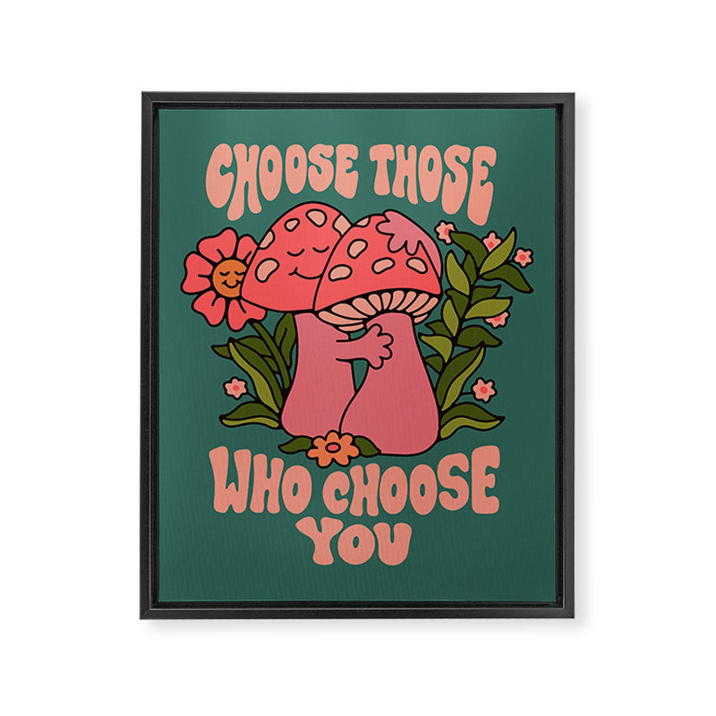 Mushroom Lovers Framed Canvas Print Gallery Image 3