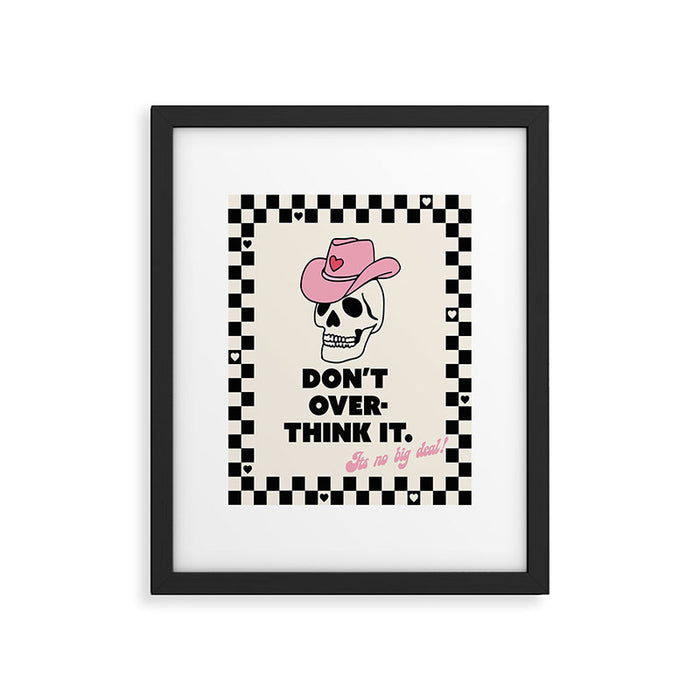 Overthinker Framed Art Print Gallery Image 1