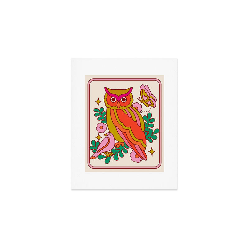 Owl Perch Art Print Gallery Image 1