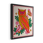 Owl Perch Framed Canvas Print Gallery Image 2