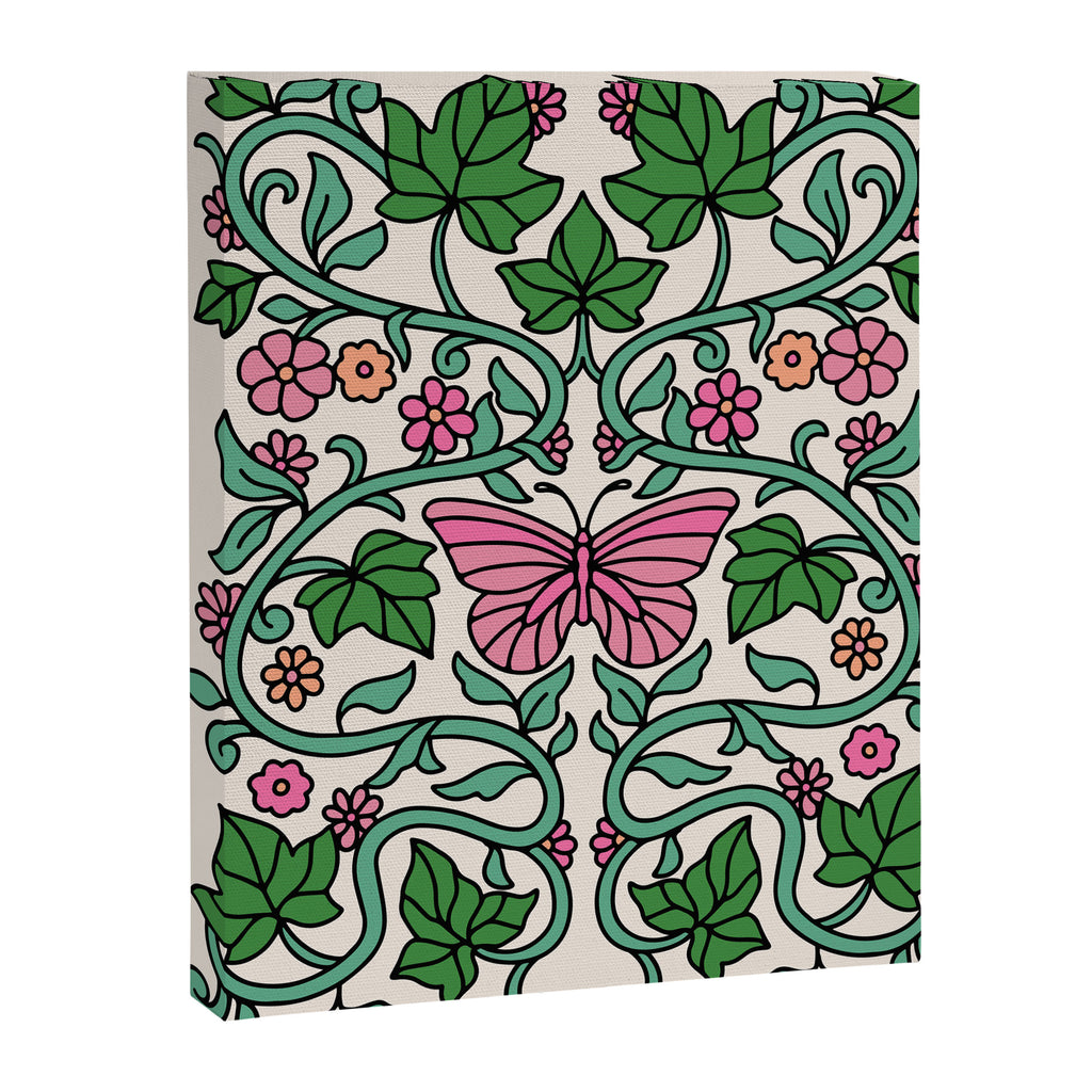 Pink Ivy Canvas Print Gallery Image 6