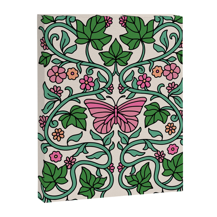 Pink Ivy Canvas Print Gallery Image 1