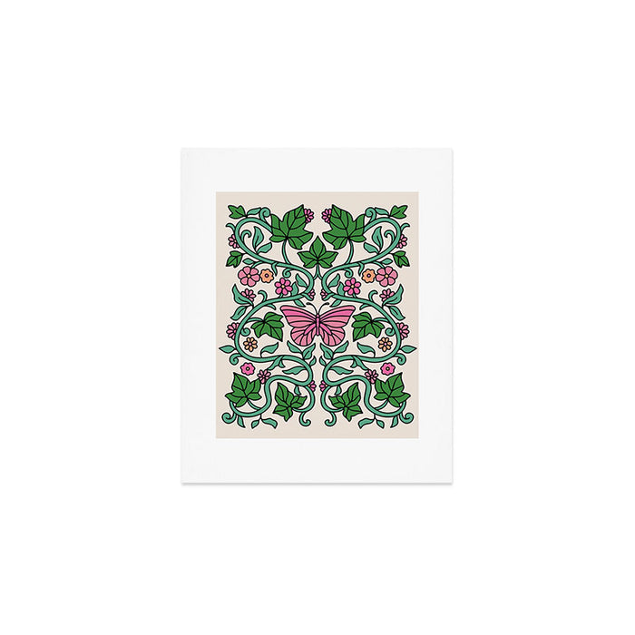 Pink Ivy Art Print Gallery Image 1
