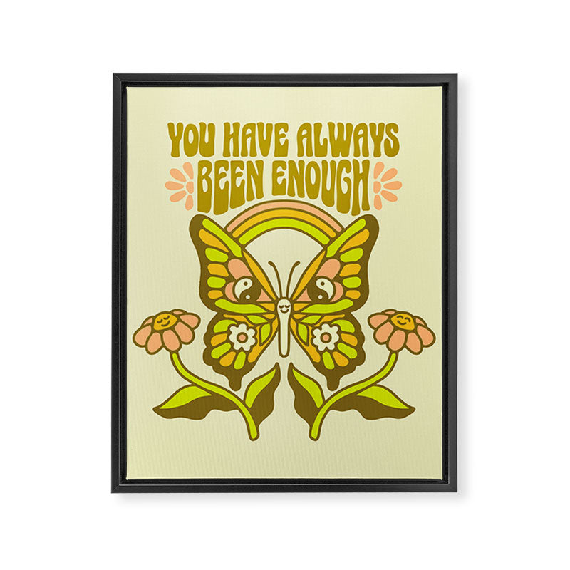 Positive Butterfly Framed Canvas Print Gallery Image 6