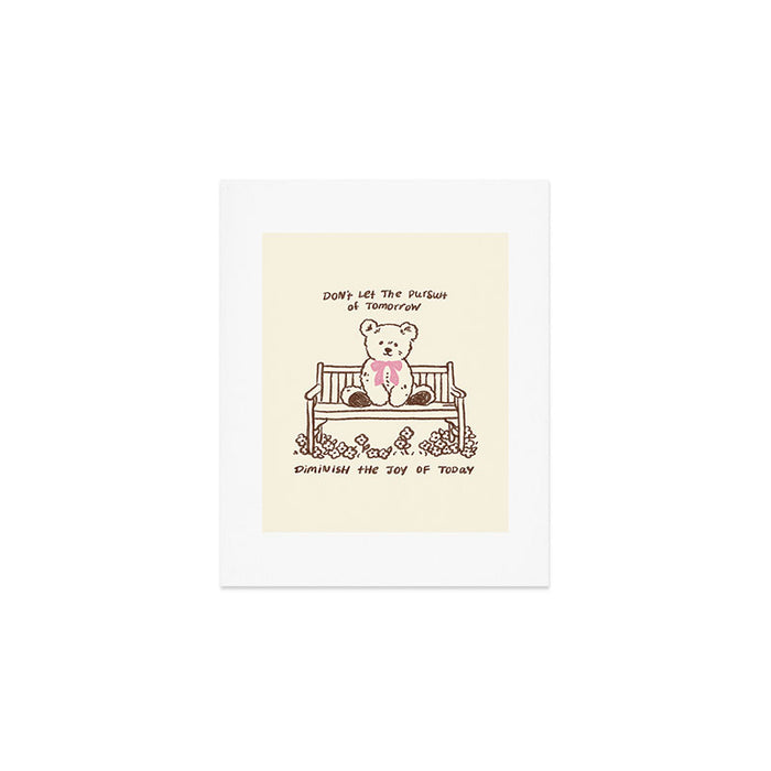 Present Teddy Art Print Gallery Image 1