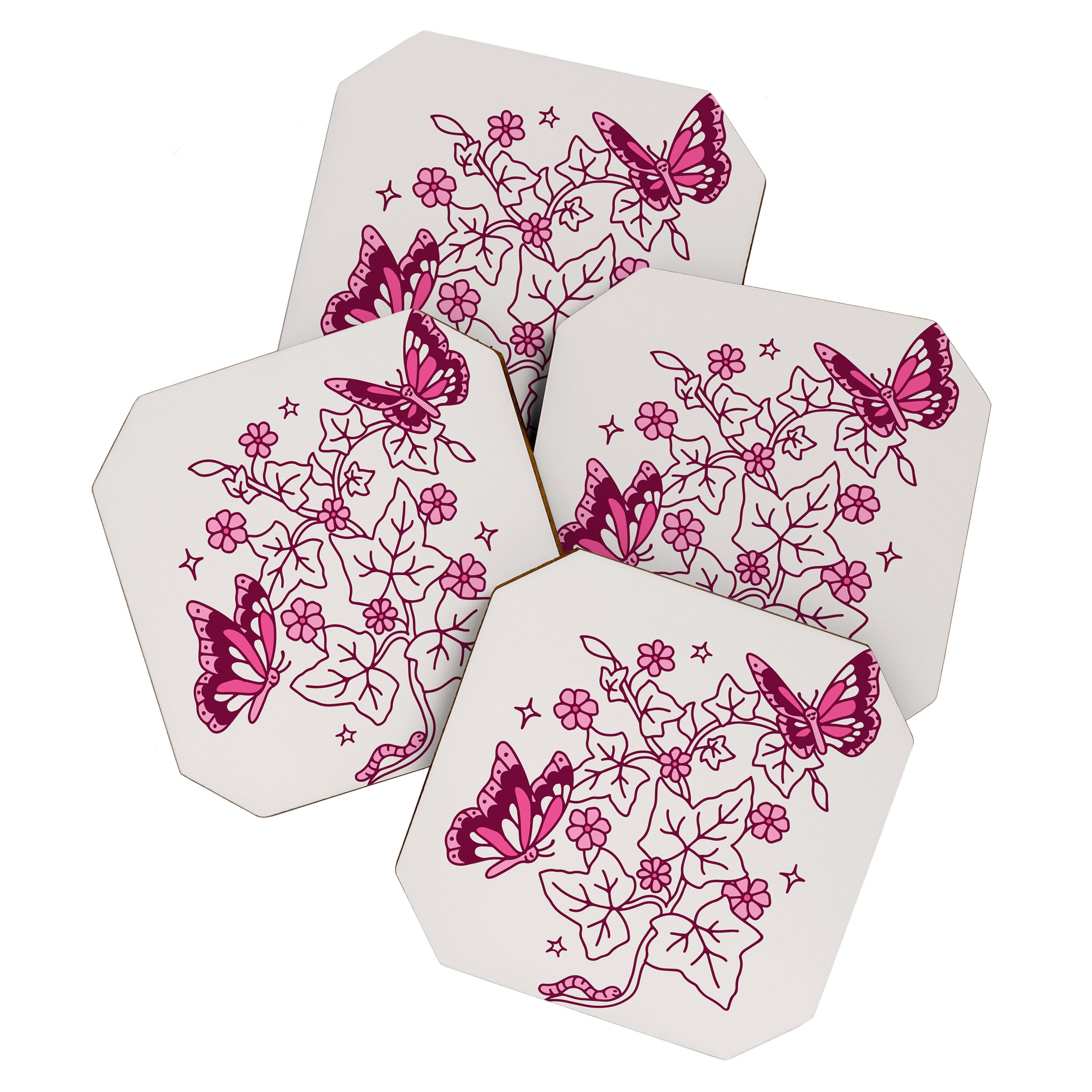 Red Ivy Coaster Gallery Image 1