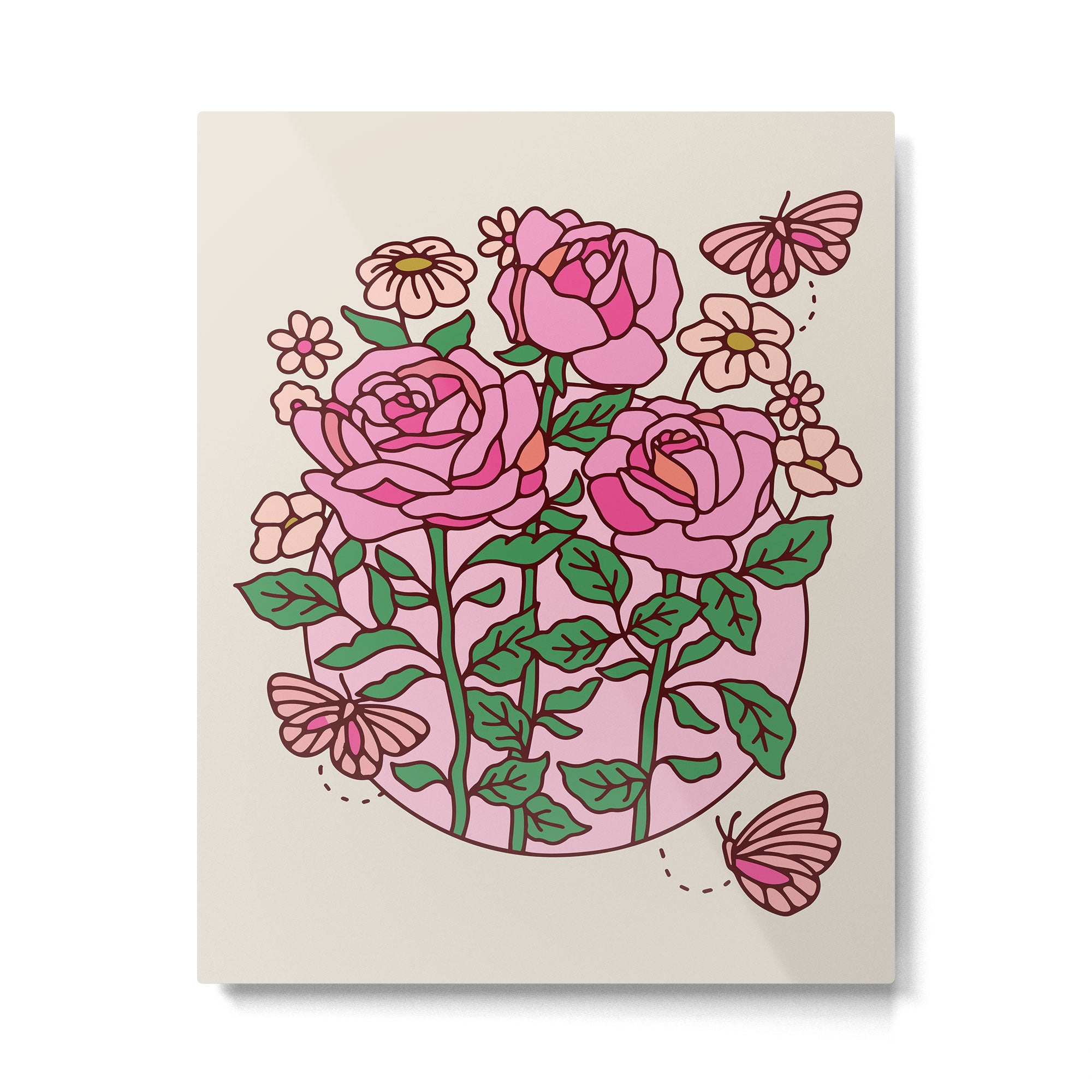 Rose Metal Print Gallery Image 4