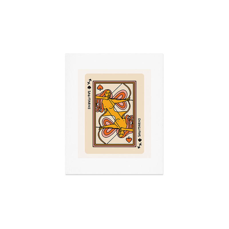 Sagittarius Playing Card Art Print Gallery Image 1