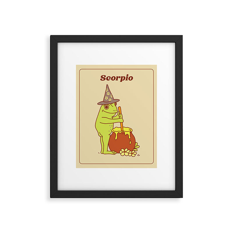 Scorpio Frog Framed Art Print Gallery Image 5