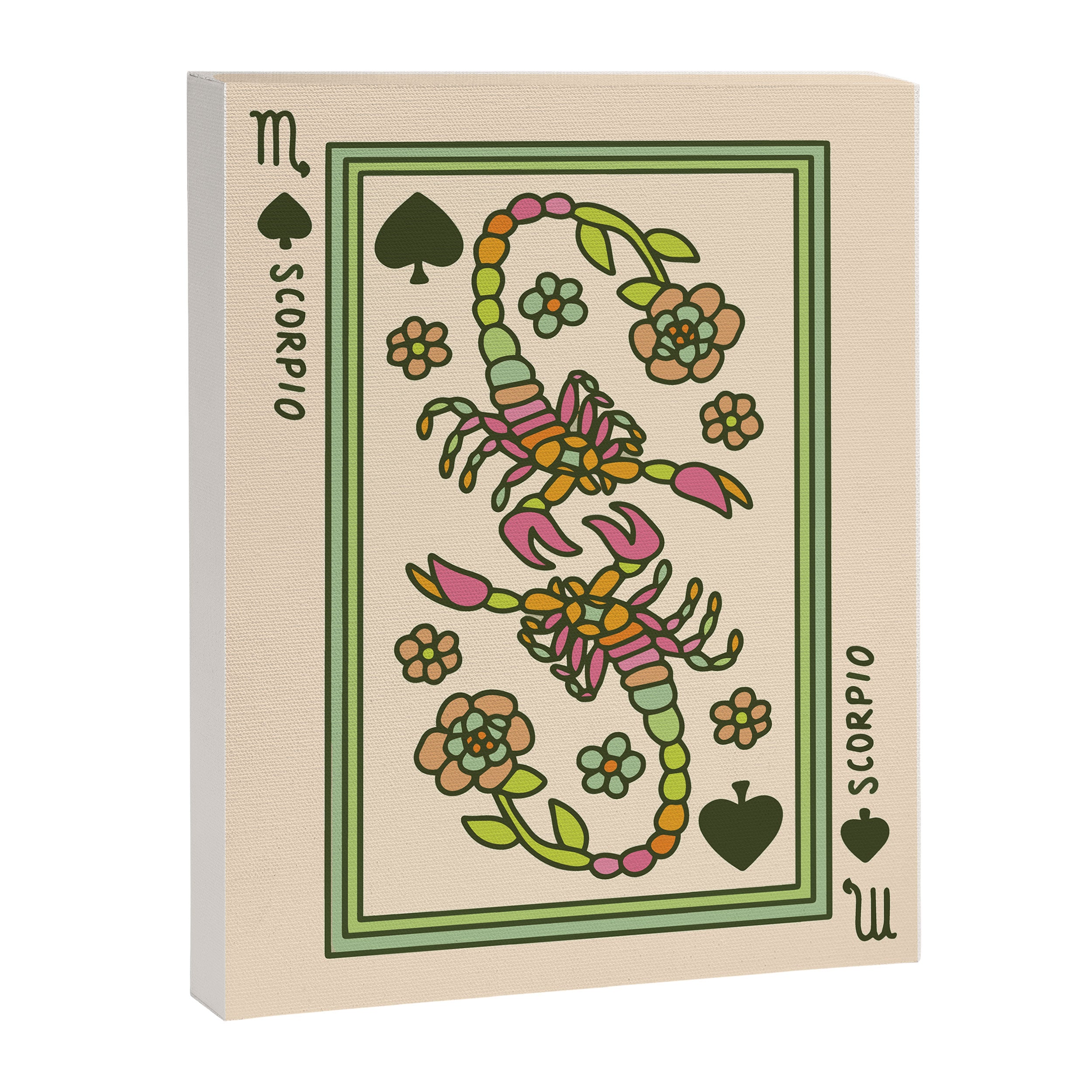 Scorpio Playing Card Canvas Print Gallery Image 6