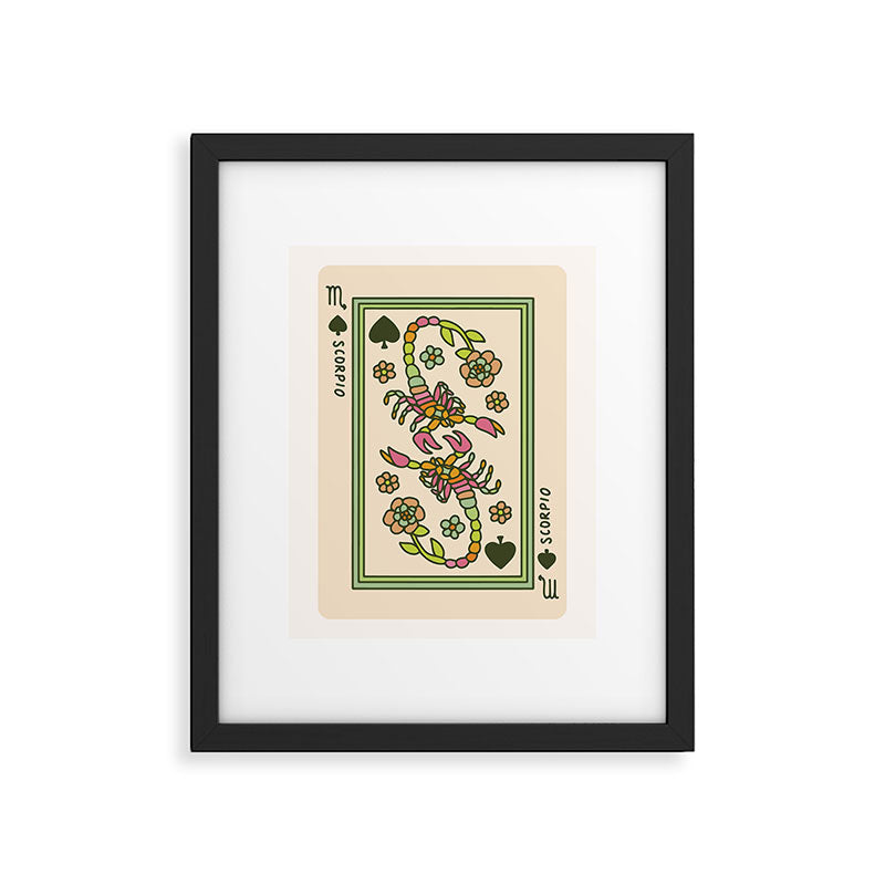 Scorpio Playing Card Framed Art Print Gallery Image 5