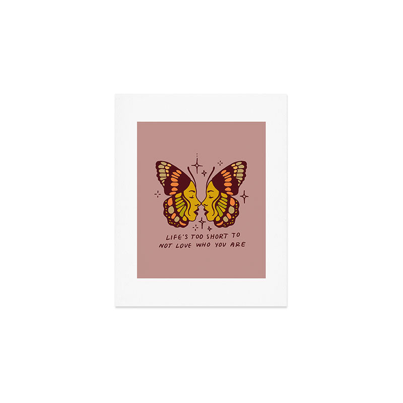 Self Love Butterfly Art Print Gallery Image 1