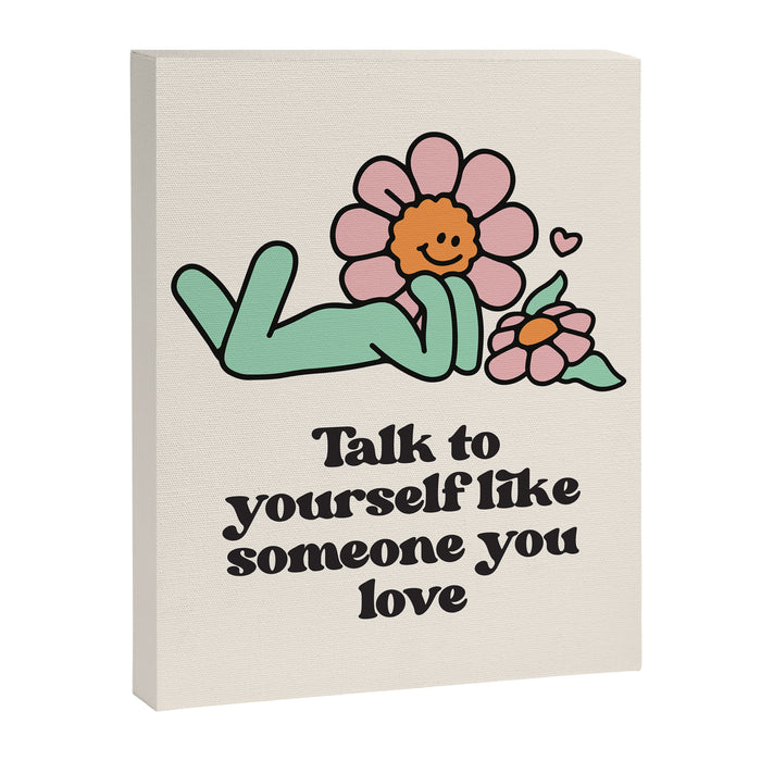 Self Love Flower Canvas Print Gallery Image 1