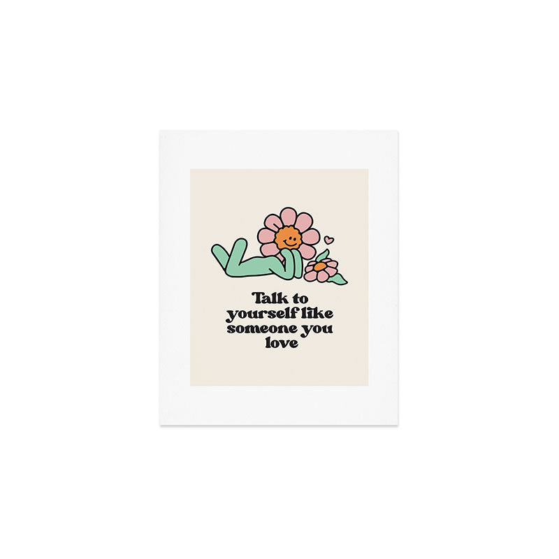 Self Love Flower Art Print Gallery Image 1
