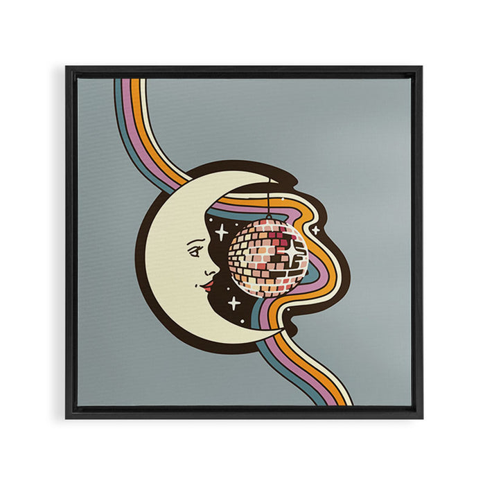 Space Disco Framed Canvas Print Gallery Image 1