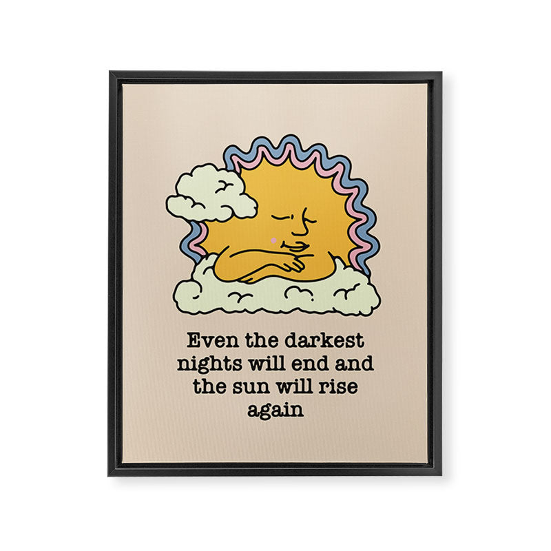 Sunrise Framed Canvas Print Gallery Image 3