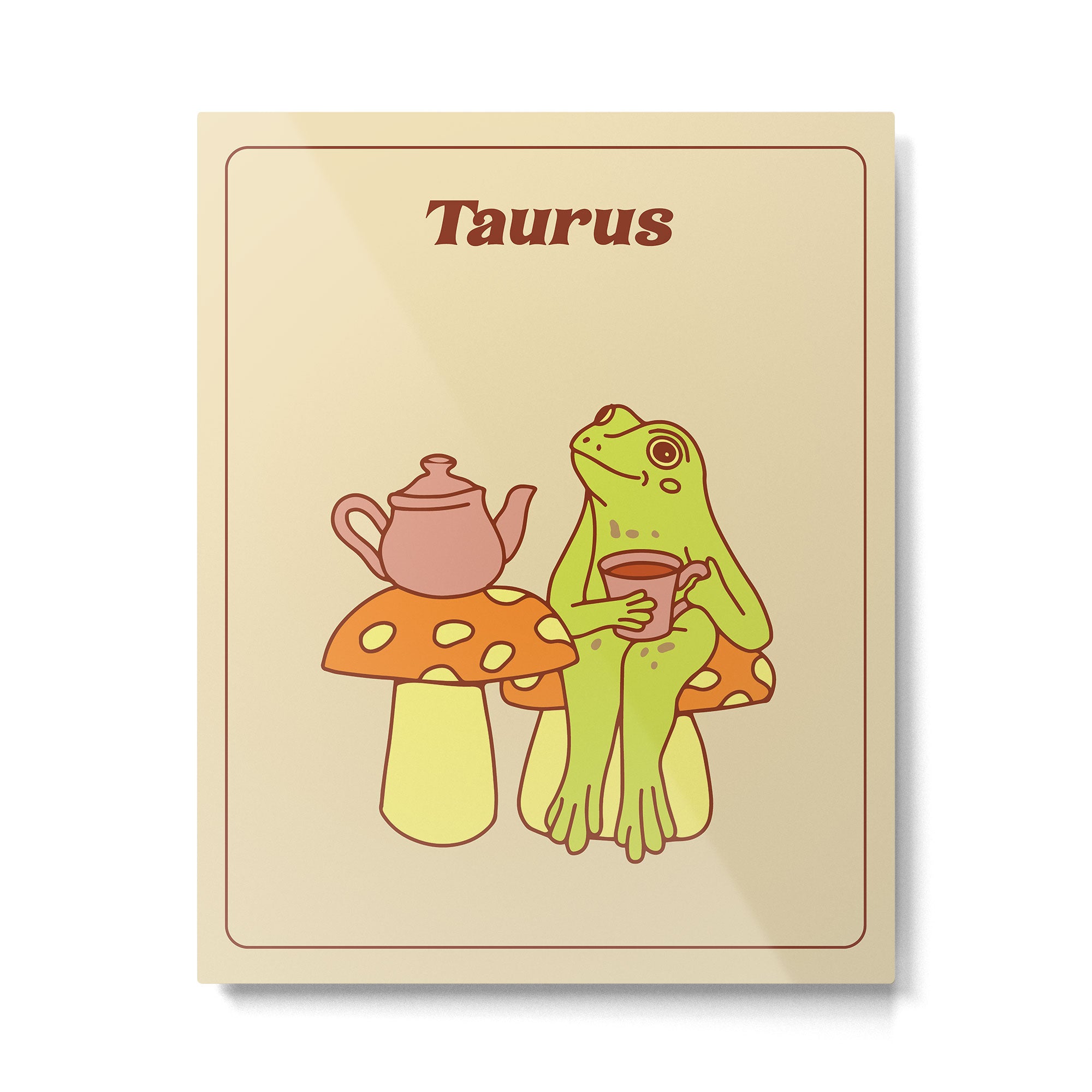 Taurus Frog Metal Print Gallery Image 4