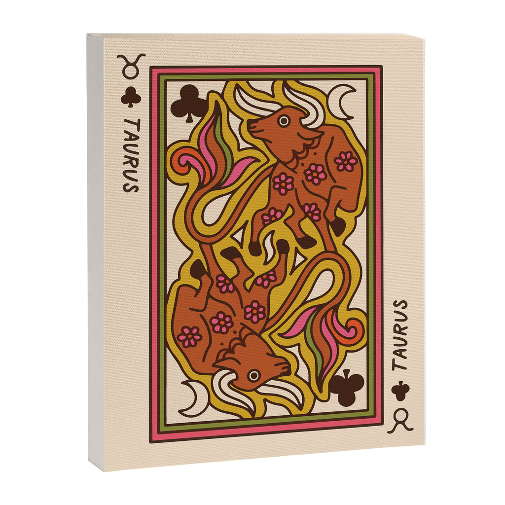 Taurus Playing Card Canvas Print Gallery Image 6