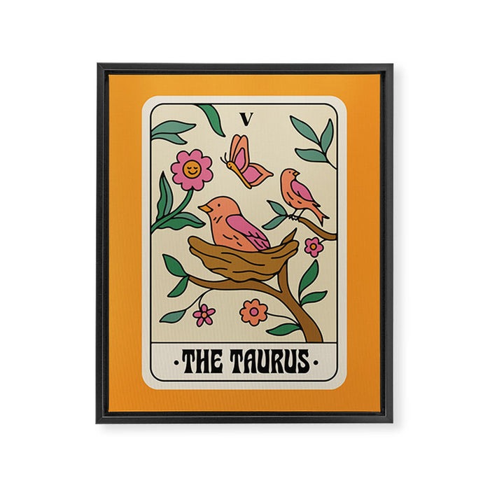Taurus Tarot Framed Canvas Print Gallery Image 1