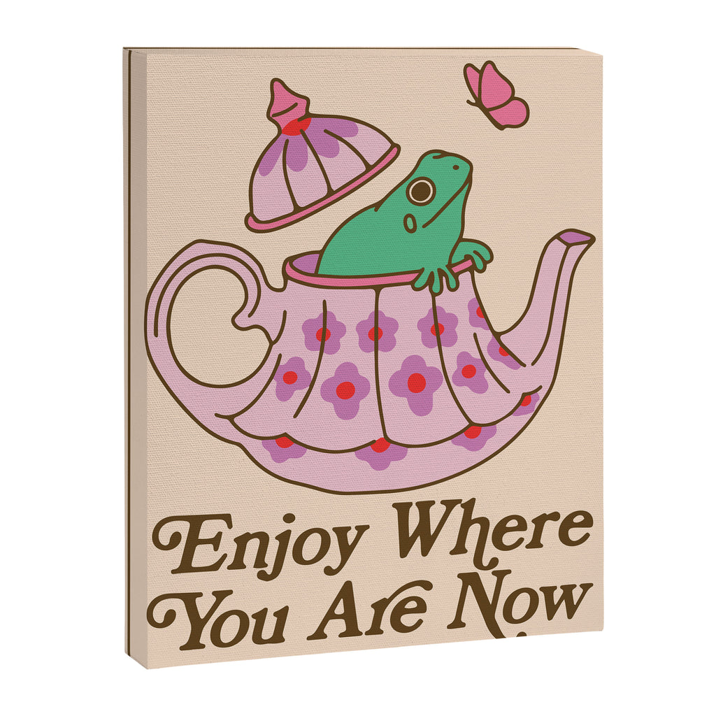 Tea Frog Canvas Print Gallery Image 6