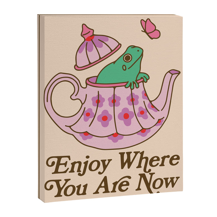 Tea Frog Canvas Print Gallery Image 1