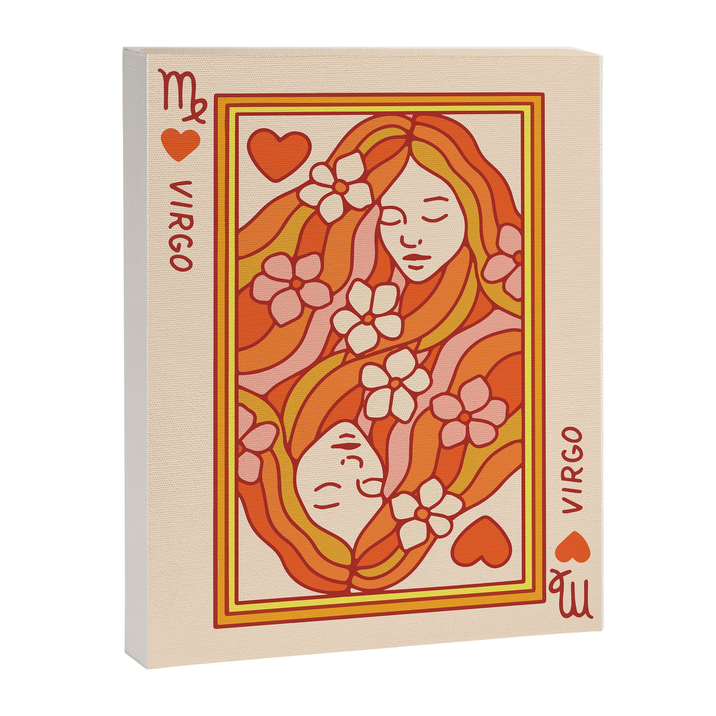 Virgo Playing Card Canvas Print Gallery Image 6