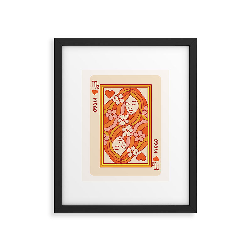 Virgo Playing Card Framed Art Print Gallery Image 5