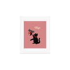 Virgo Xmas Cat Art Print Gallery Image 1