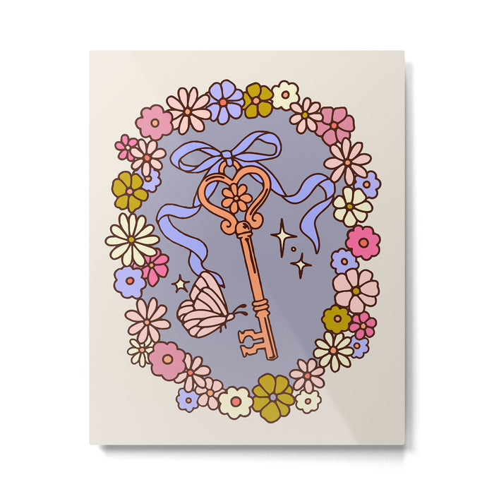 Whimsy Key Metal Print Gallery Image 1
