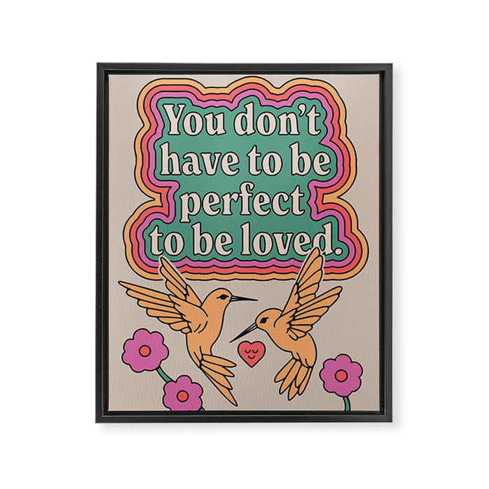 You Are Loved Framed Canvas Print Gallery Image 1