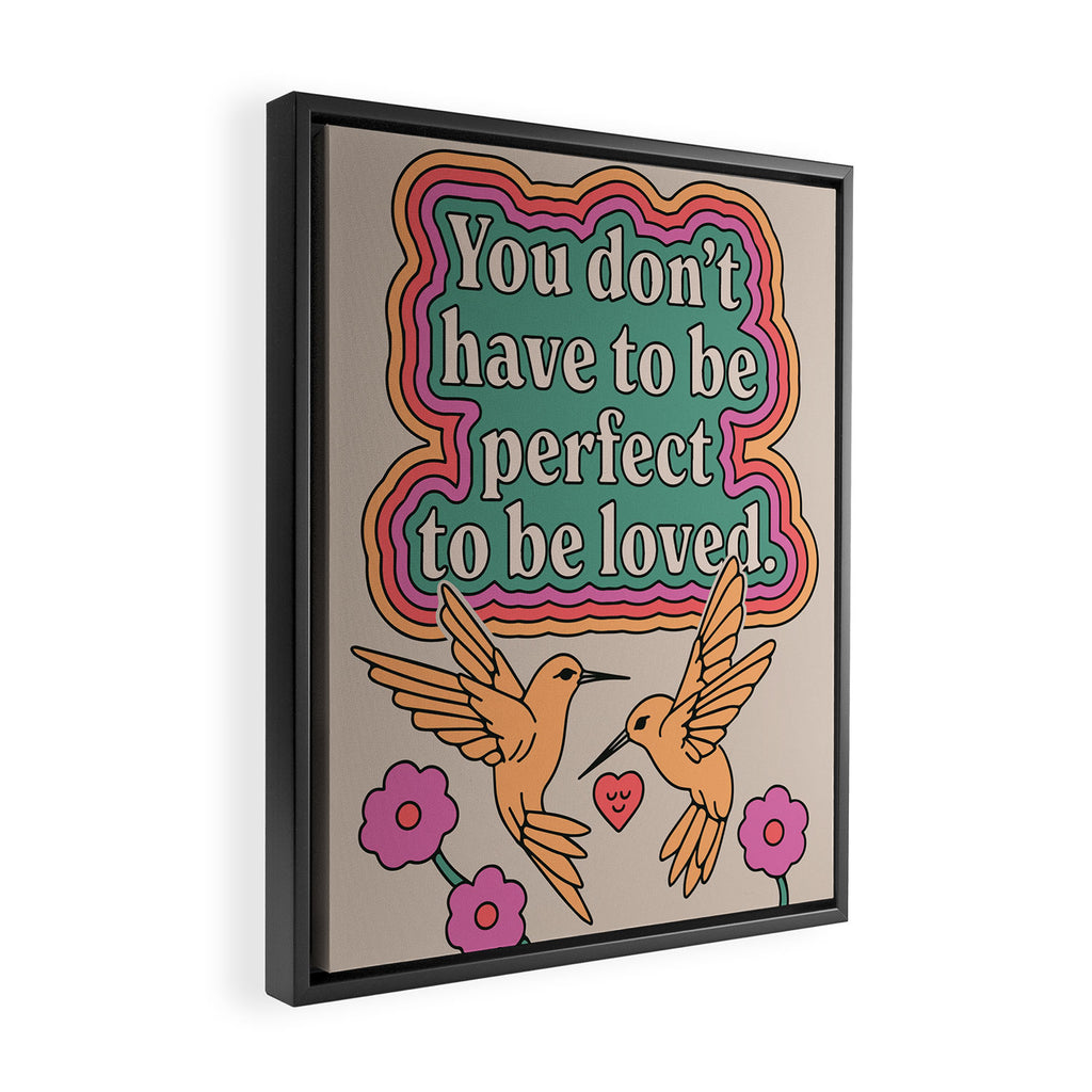 You Are Loved Framed Canvas Print Gallery Image 2