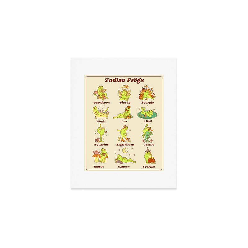 Zodiac Frogs Art Print Gallery Image 1