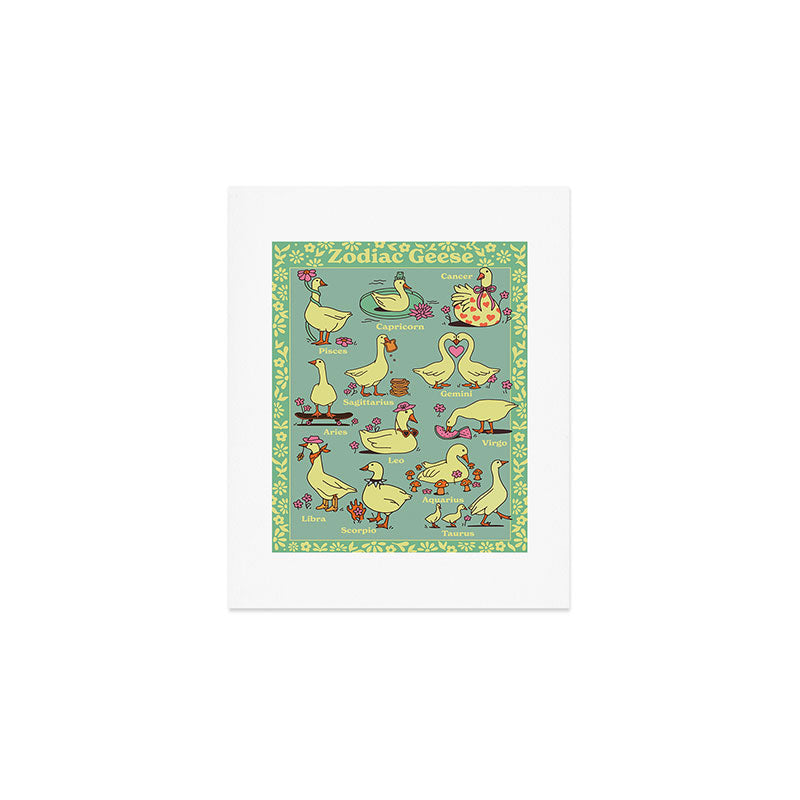 Zodiac Geese Art Print Gallery Image 1