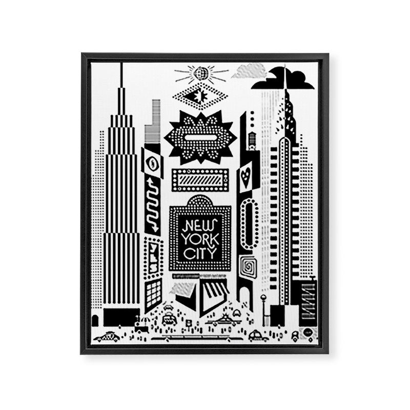 Downtown NYC Framed Canvas Print Gallery Image 6