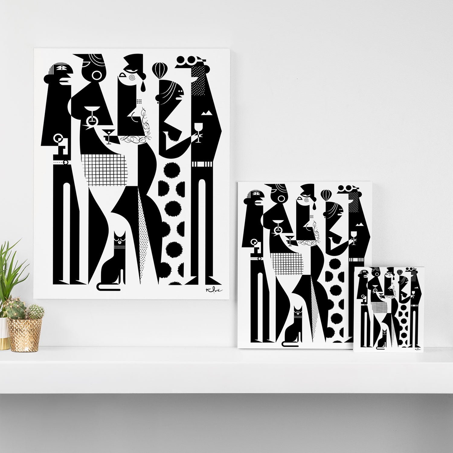 NYC Party People Canvas Print Gallery Image 3