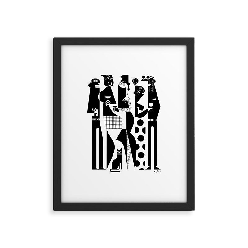 NYC Party People Framed Art Print Gallery Image 1
