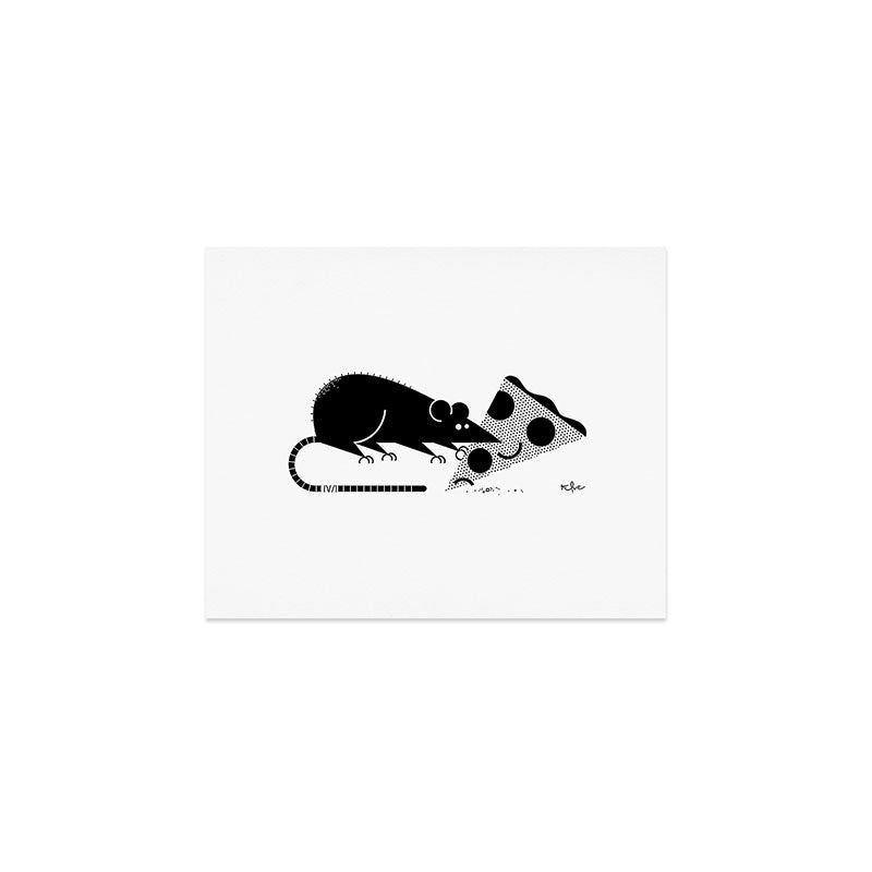 Pizza Rat Art Print Gallery Image 1