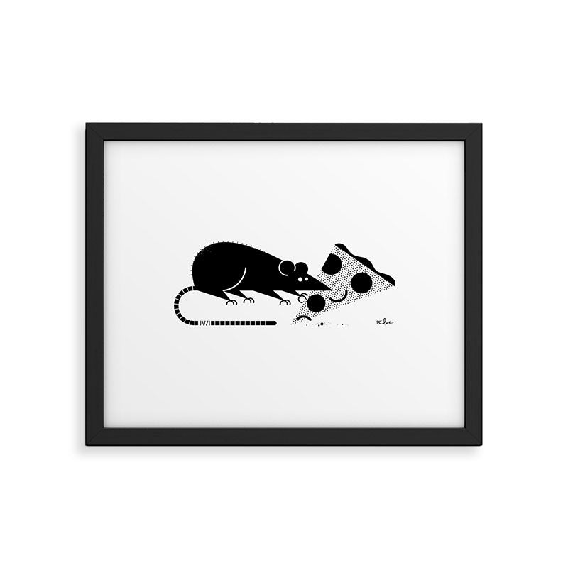 Pizza Rat Framed Art Print Gallery Image 5