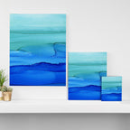 Alcohol Ink Seascape Canvas Print Gallery Image 3