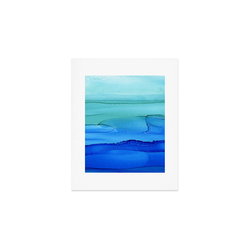 Alcohol Ink Seascape Art Print Gallery Image 1