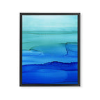 Alcohol Ink Seascape Framed Canvas Print Gallery Image 8