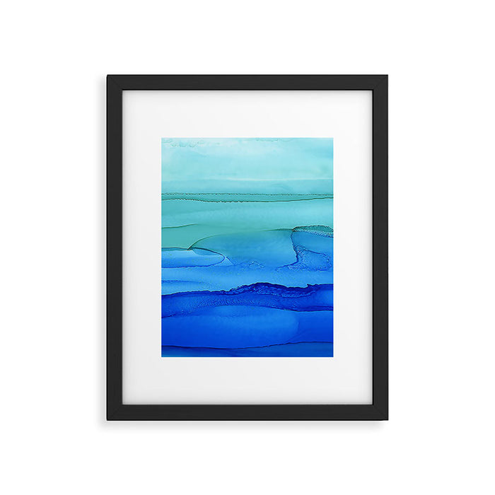 Alcohol Ink Seascape Framed Art Print Gallery Image 1