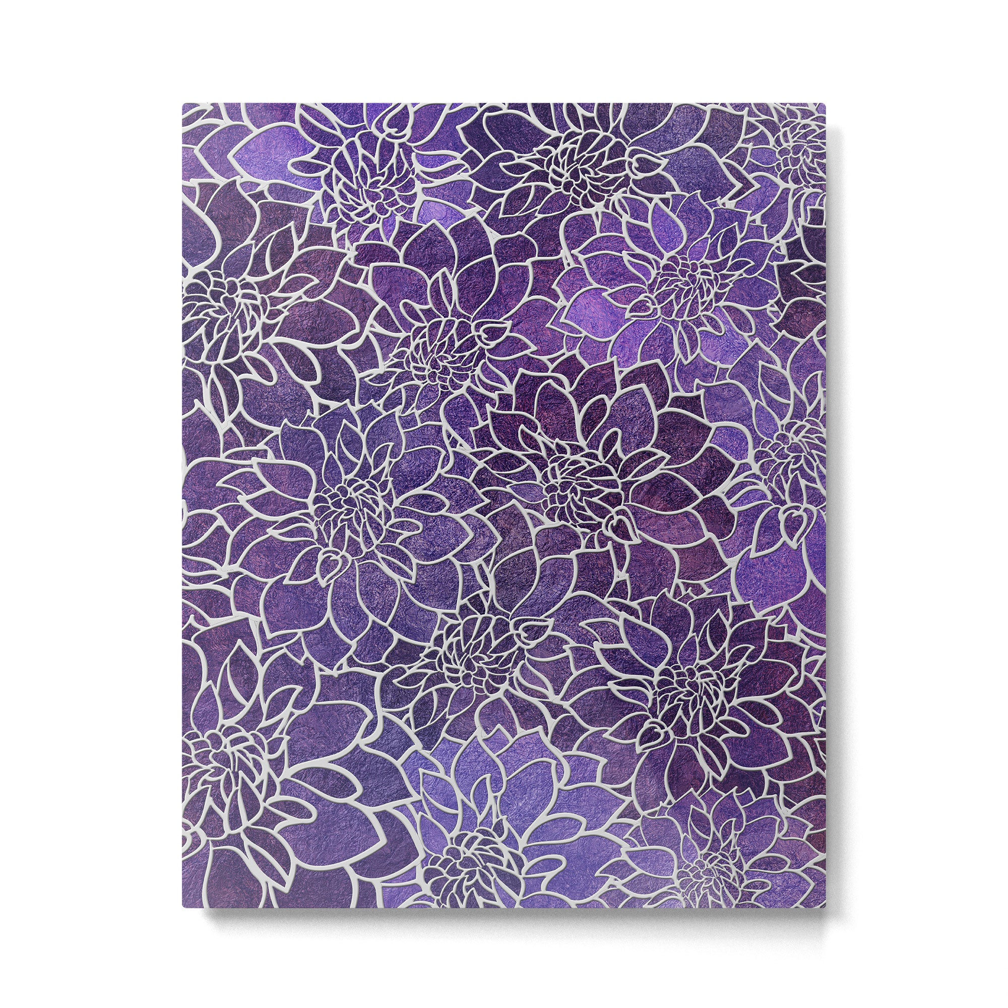 Dahlia Flower Pattern 3 Metal Print Gallery Image 6