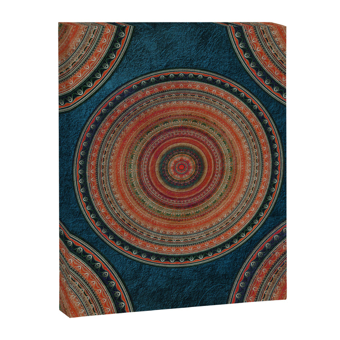 Earth Tone Colored Mandala Canvas Print Gallery Image 1